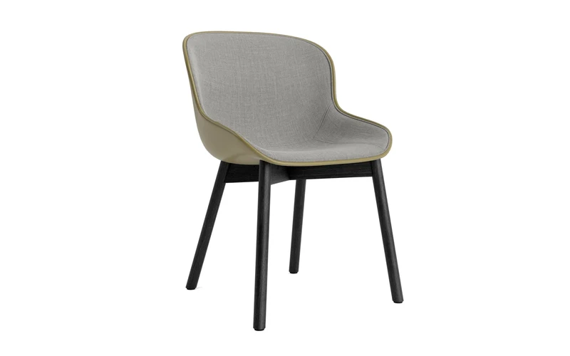 Hyg Stuhl Polster Schwarze Eiche Olive/Remix