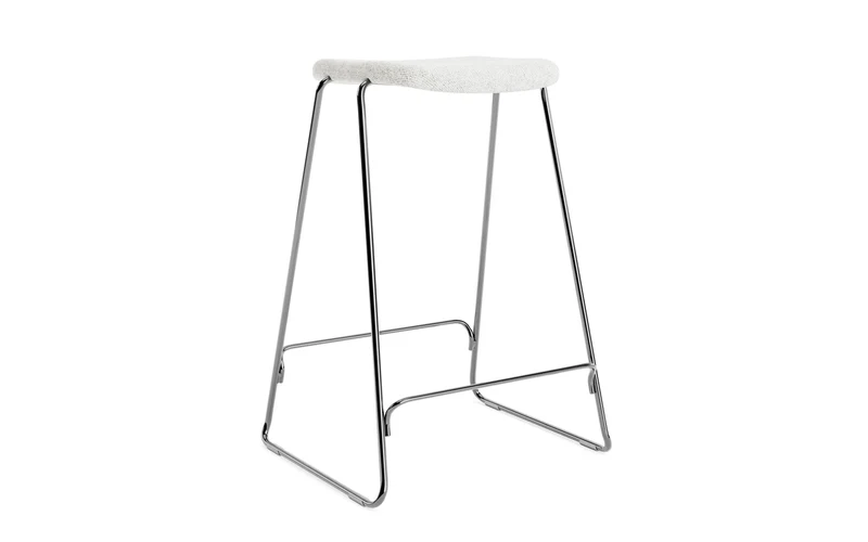 Just Barhocker 65 cm, gepolstert, Chrom/ Hallingdal