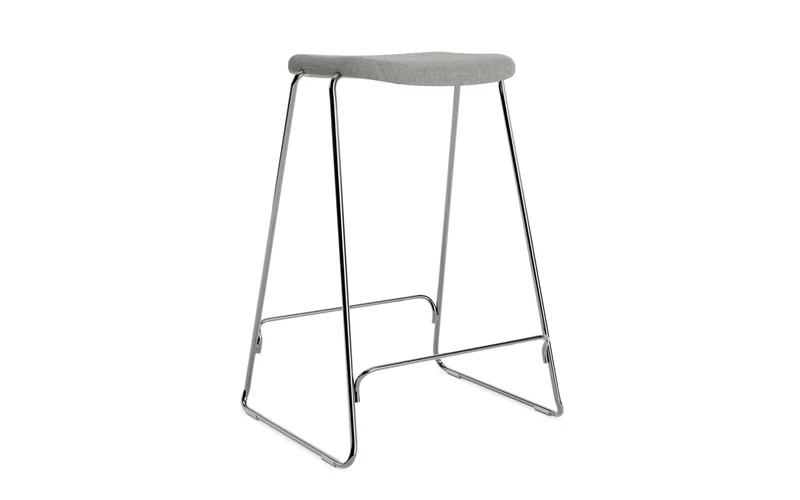 Just Barhocker 65 cm, gepolstert, Chrom/ Remix