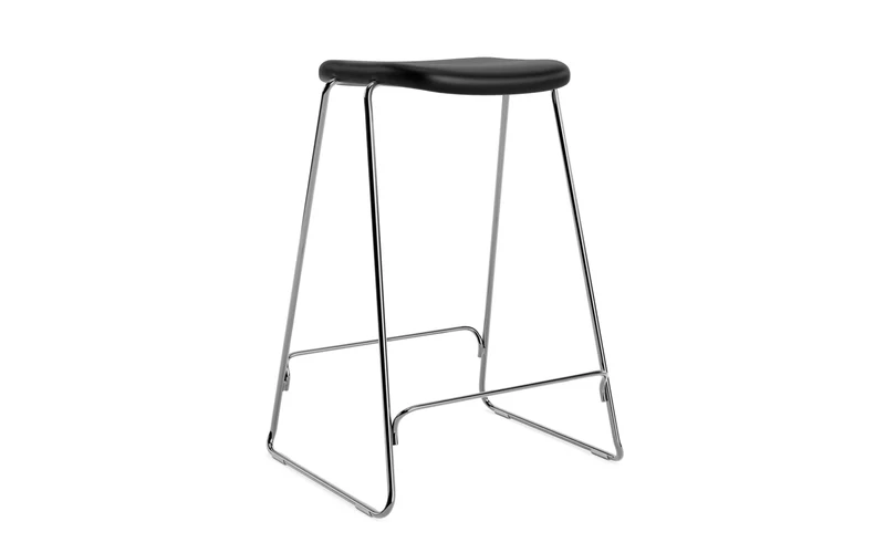 Just Barhocker 65 cm, gepolstert, Chrom/ Ultra