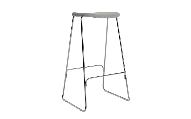 Just Barhocker 75 cm, gepolstert, Chrom/ Remix