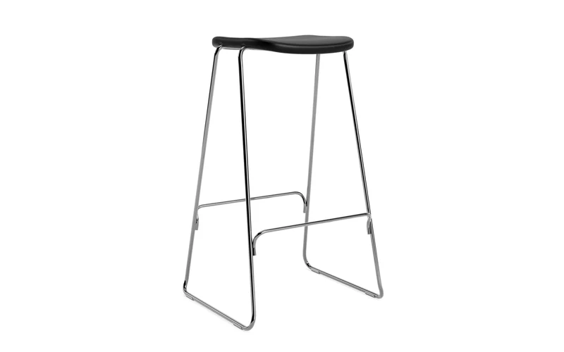 Just Barhocker 75 cm, gepolstert, Chrom/ Ultra
