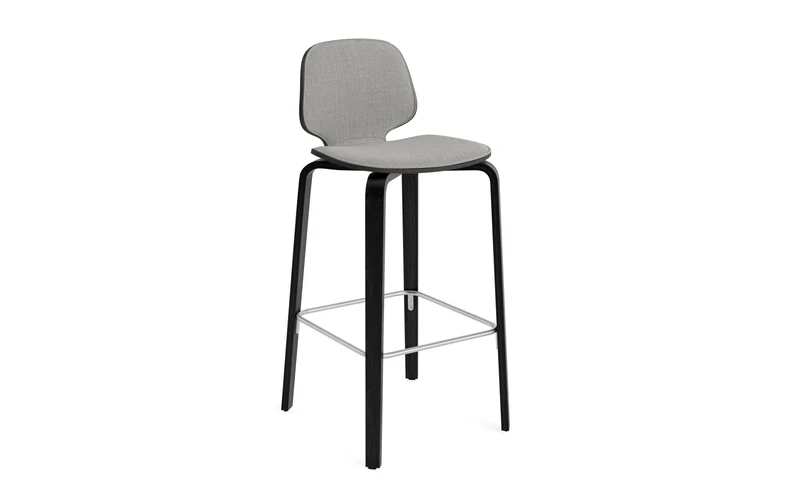 My Chair Barhocker 75 cm Frontpolster schwarz/Remix