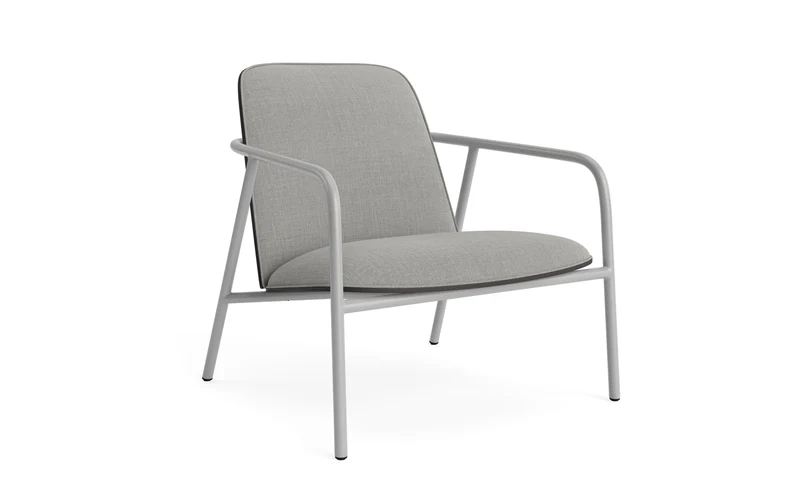 Pad Lounge-Sessel grau Stahl schwarz/Remix