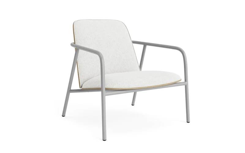 Pad Lounge-Sessel grauem Stahl Eiche/Hallingdal