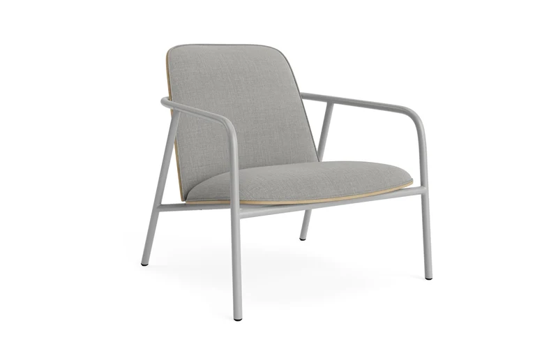 Pad Lounge-Sessel grauem Stahl Eiche/Remix