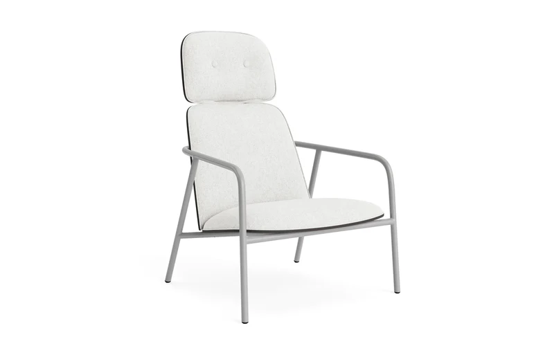 Pad Lounge-Sessel hoch grauem Stahl schwarz/Hallingdal