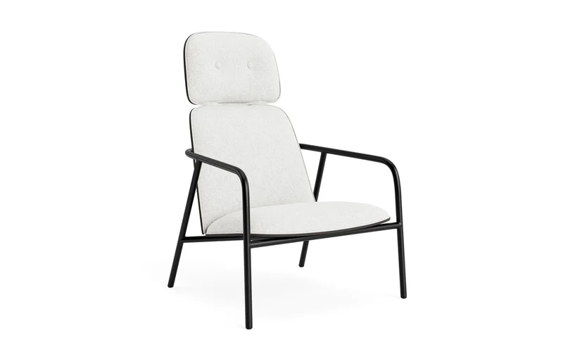 Pad Lounge-Sessel hoch schwarzem Stahl schwarz/Hallingdal