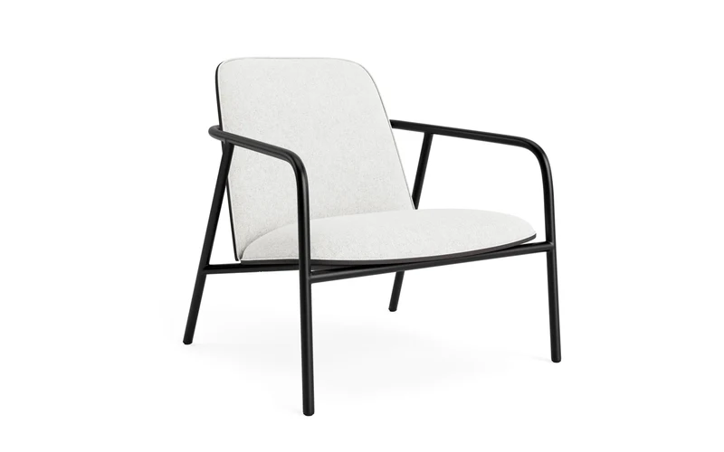 Pad Lounge-Sessel schwarzem Stahl schwarz/Hallingdal